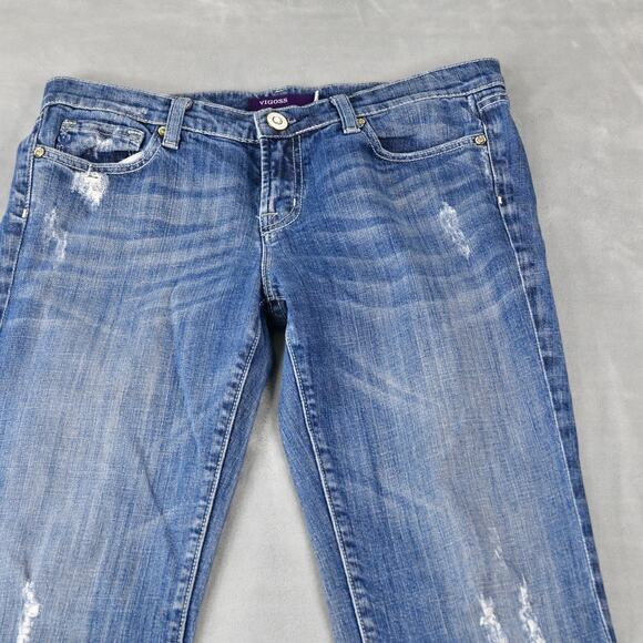 VIGOSS Jeans Womens 8 (32x30) London Boot Blue Denim P2520J - Picture 2 of 10